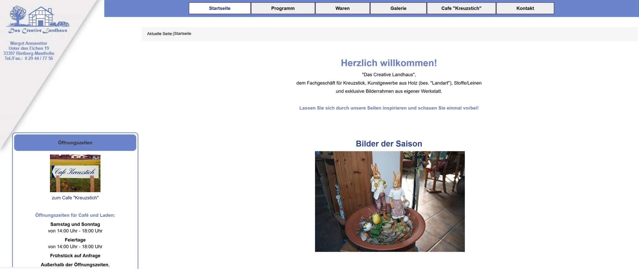 Creatives Landhaus - Café Kreuzstick